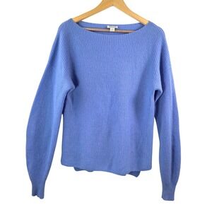 Sundance 100% Cashmere Boat Neck Sweater Light Blue Size S money luxury